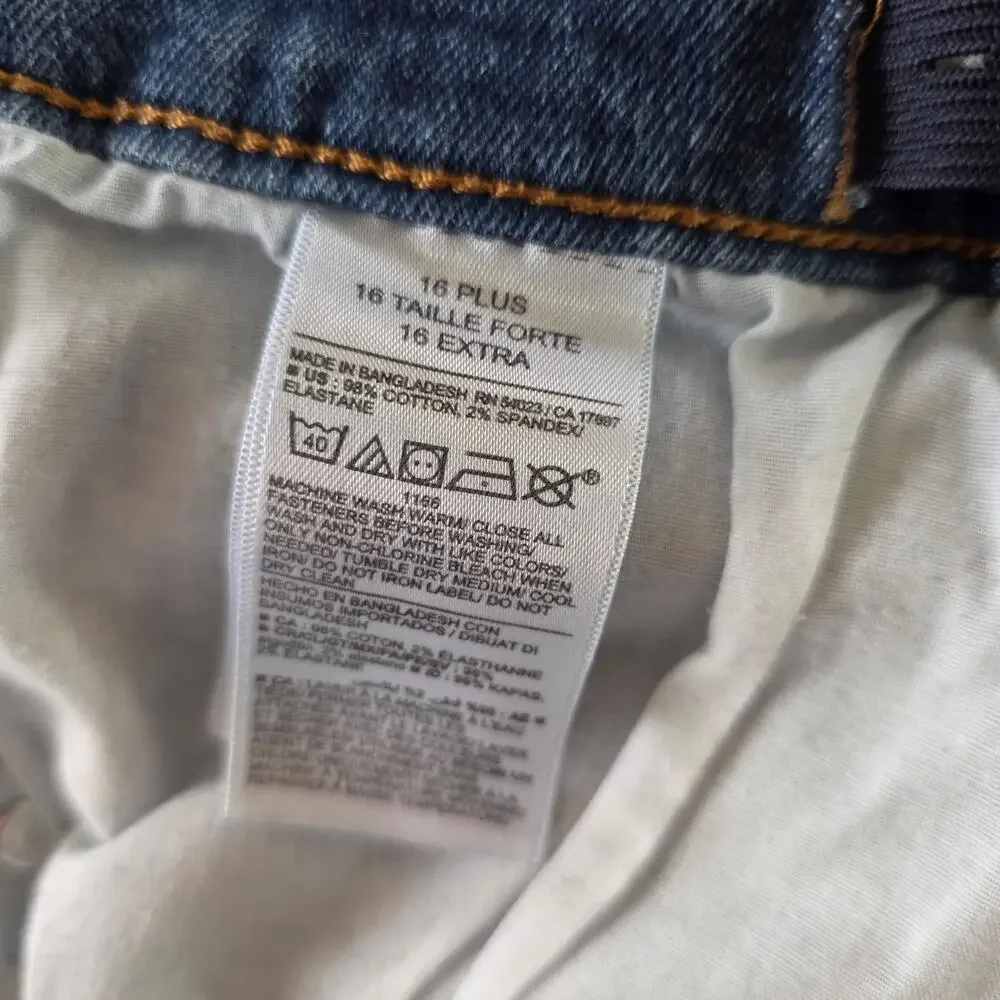 Old Navy High-rise OG Straight Leg Girls Jeans size 16 plus